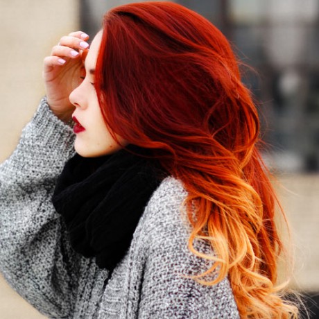 Fiery-Red-Ombre-Hair-Color